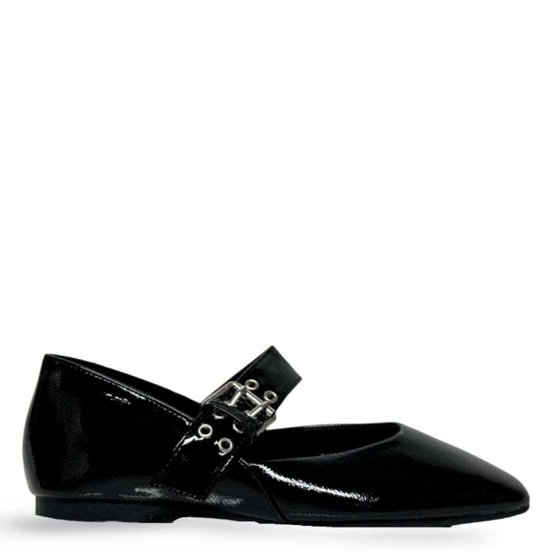HECATE PATENT ECO LEATHER FLATS
