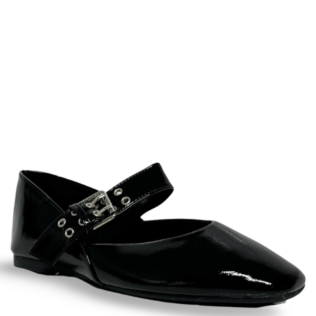 HECATE PATENT ECO LEATHER FLATS - Image 2