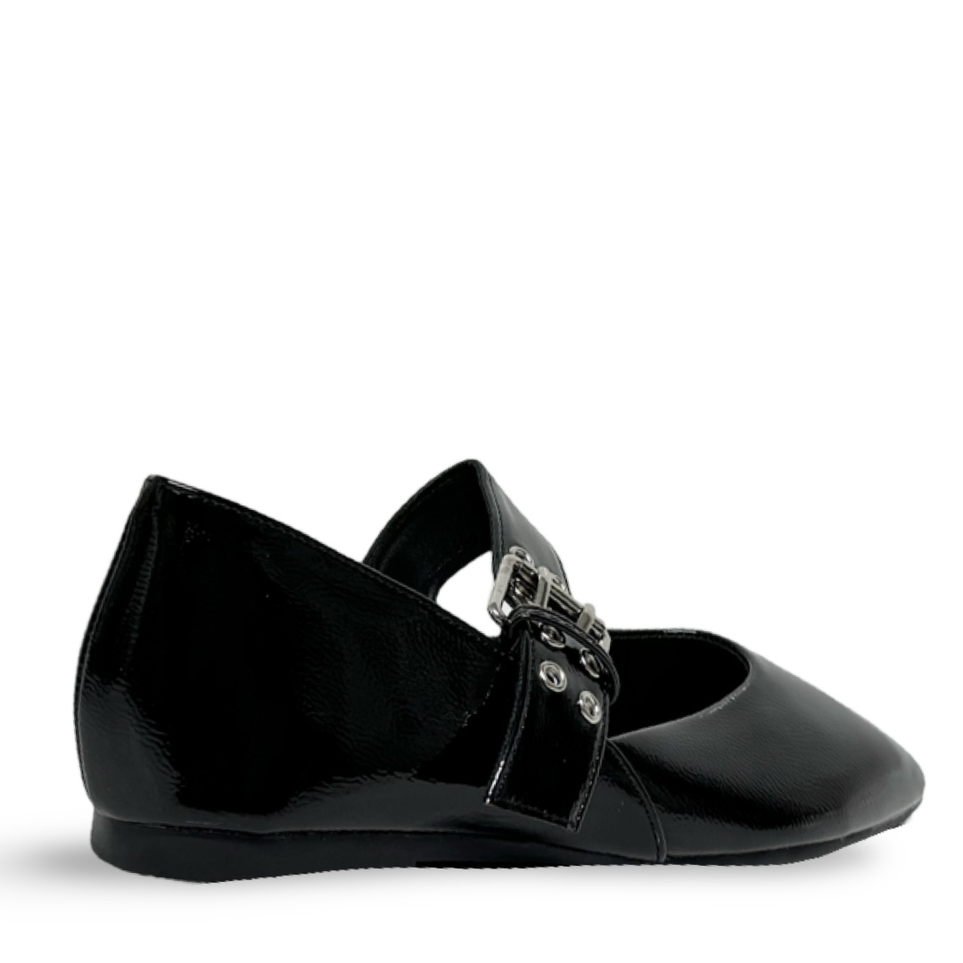HECATE PATENT ECO LEATHER FLATS - Image 3