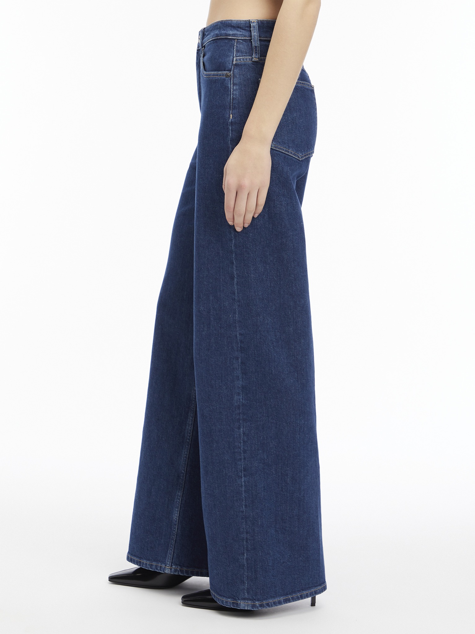 CALVIN KLEIN WIDE JEANS MIDSTONE BLUE - Image 2