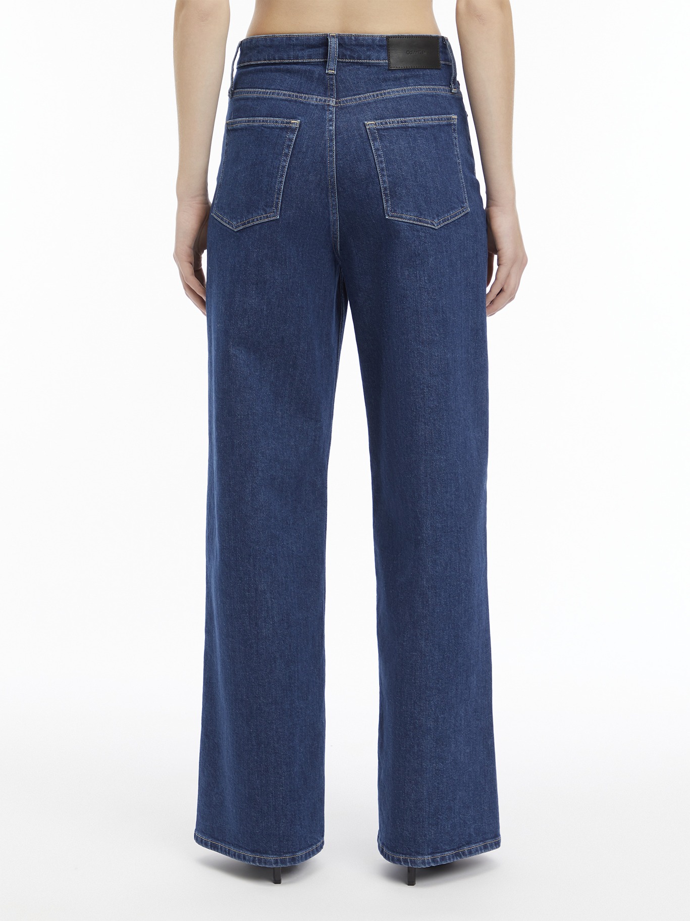 CALVIN KLEIN WIDE JEANS MIDSTONE BLUE - Image 3