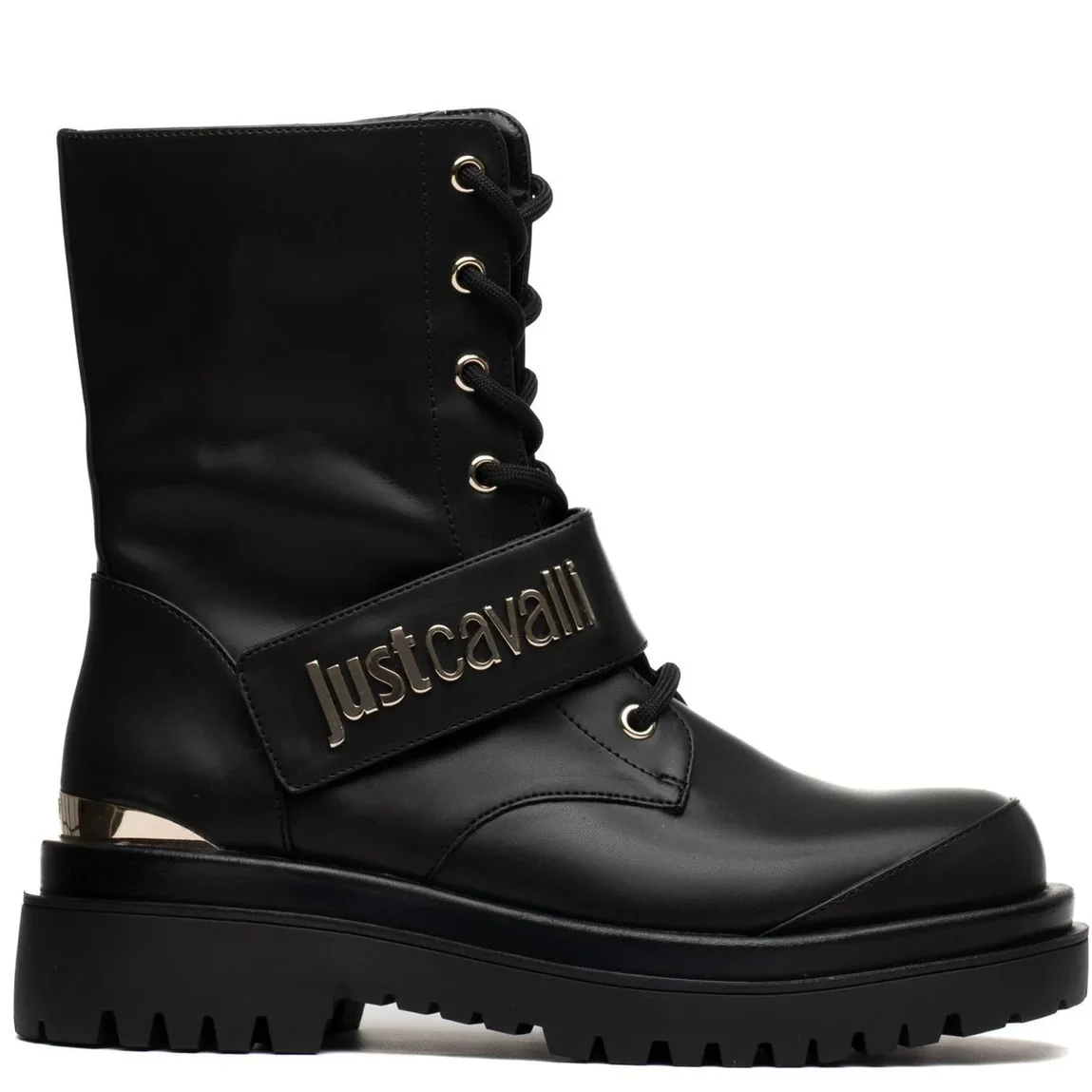 JUST CAVALLI LOGO ARMY BOOTS