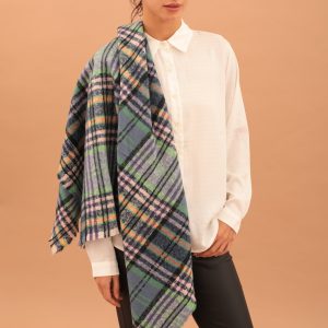 CHEQUERED SCARF - MULTICOLOR