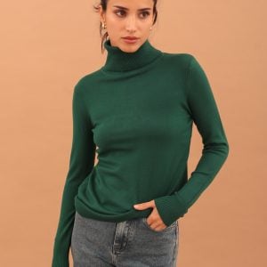 VIVIAN TURTLENECK KNIT – GREEN