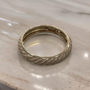 STRIPE ENAMEL BRACELET - BEIGE