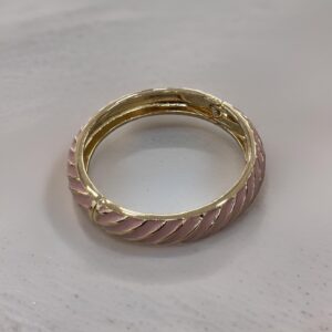 STRIPE ENAMEL BRACELET - PINK