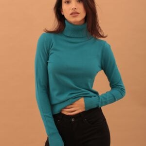 VIVIAN TURTLENECK KNIT - PETROL