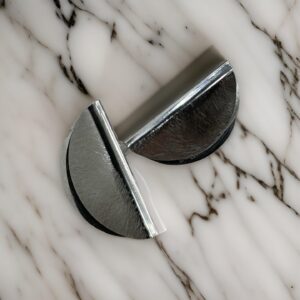 CIRCULAR FOLD EARRING - SILVER