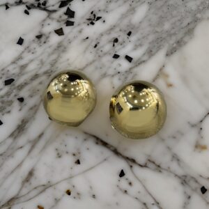 HEMISPHERE EARRINGS - GOLD