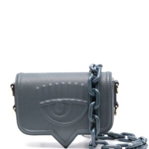 CHIARA FERRAGNI SMALL CHAINED BAG - ANTHRACITE