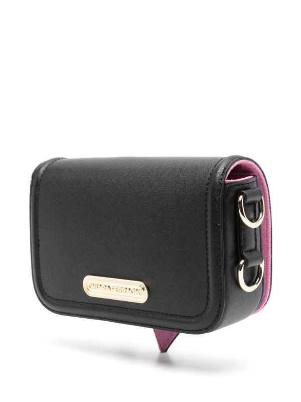 CHIARA FERRAGNI MEDIUM EMBOSSED CHAINED BAG - BLACK - Image 4