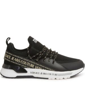 VERSACE JEANS TRACKER SNEAKERS - BLACK