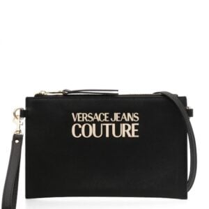 VERSACE JEANS SAFFIANO LOGO POUCH
