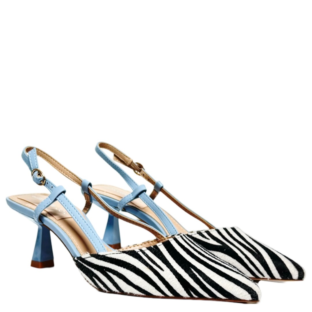 ZEBRA KITTEN HEELS - Image 2