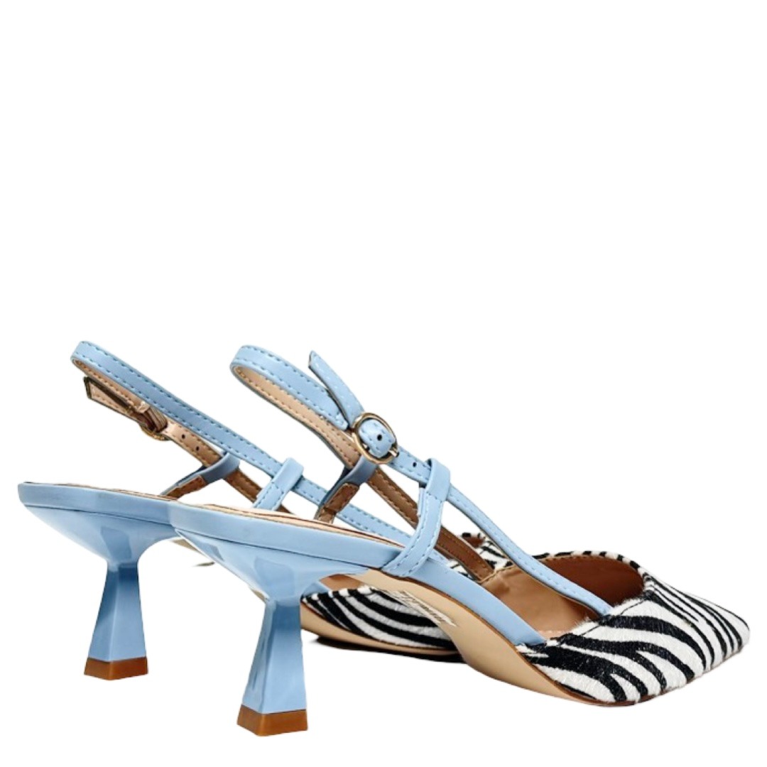 ZEBRA KITTEN HEELS - Image 3