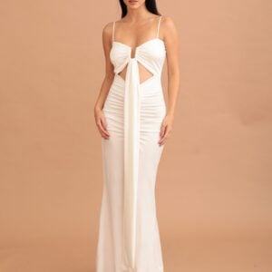 BRIANNA U-RING DRESS - WHITE
