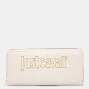 JUST CAVALLI LOGO LARGE WALLET - WHITE