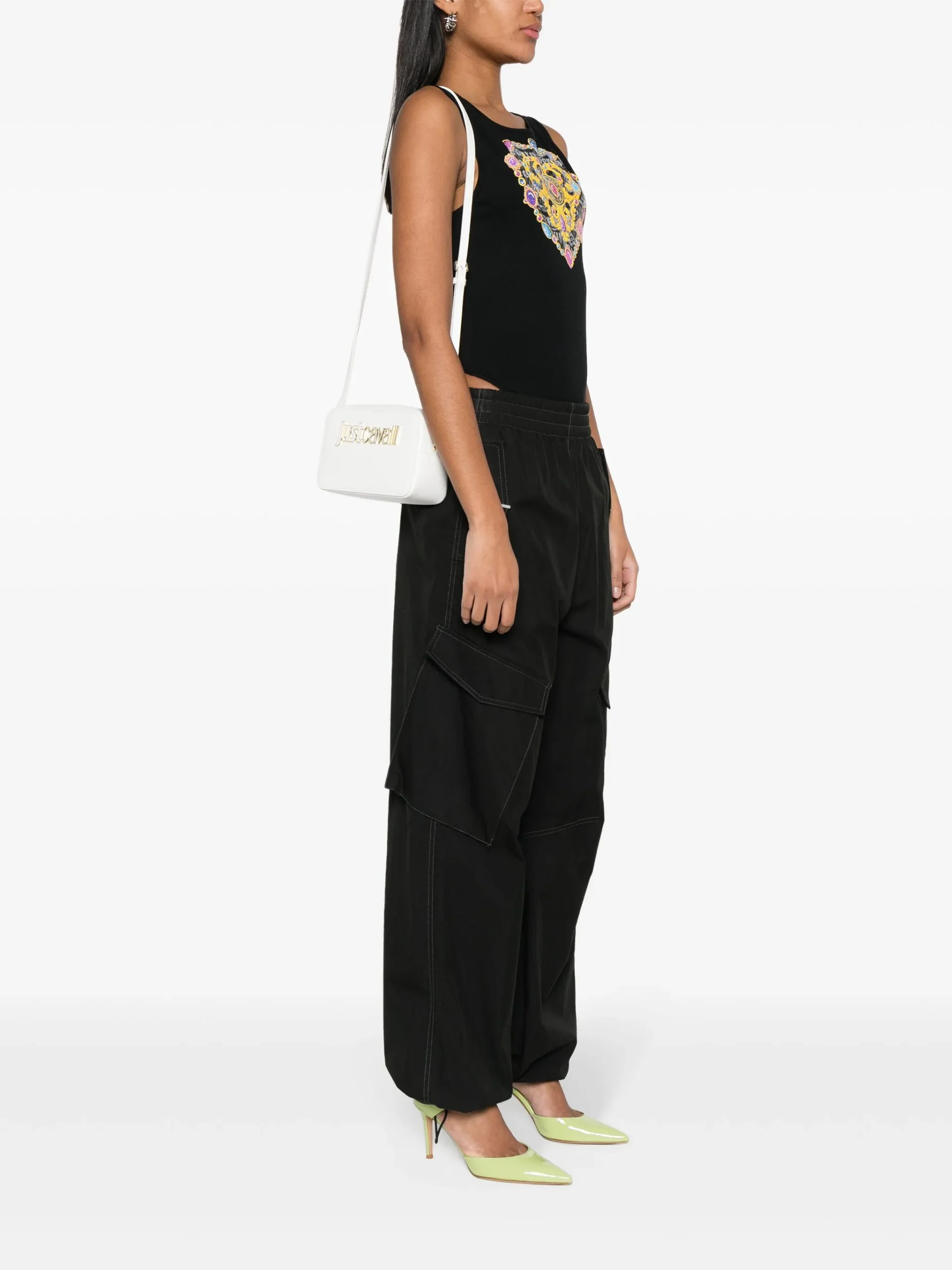 JUST CAVALLI CAMERA BAG - CREAM - Image 2
