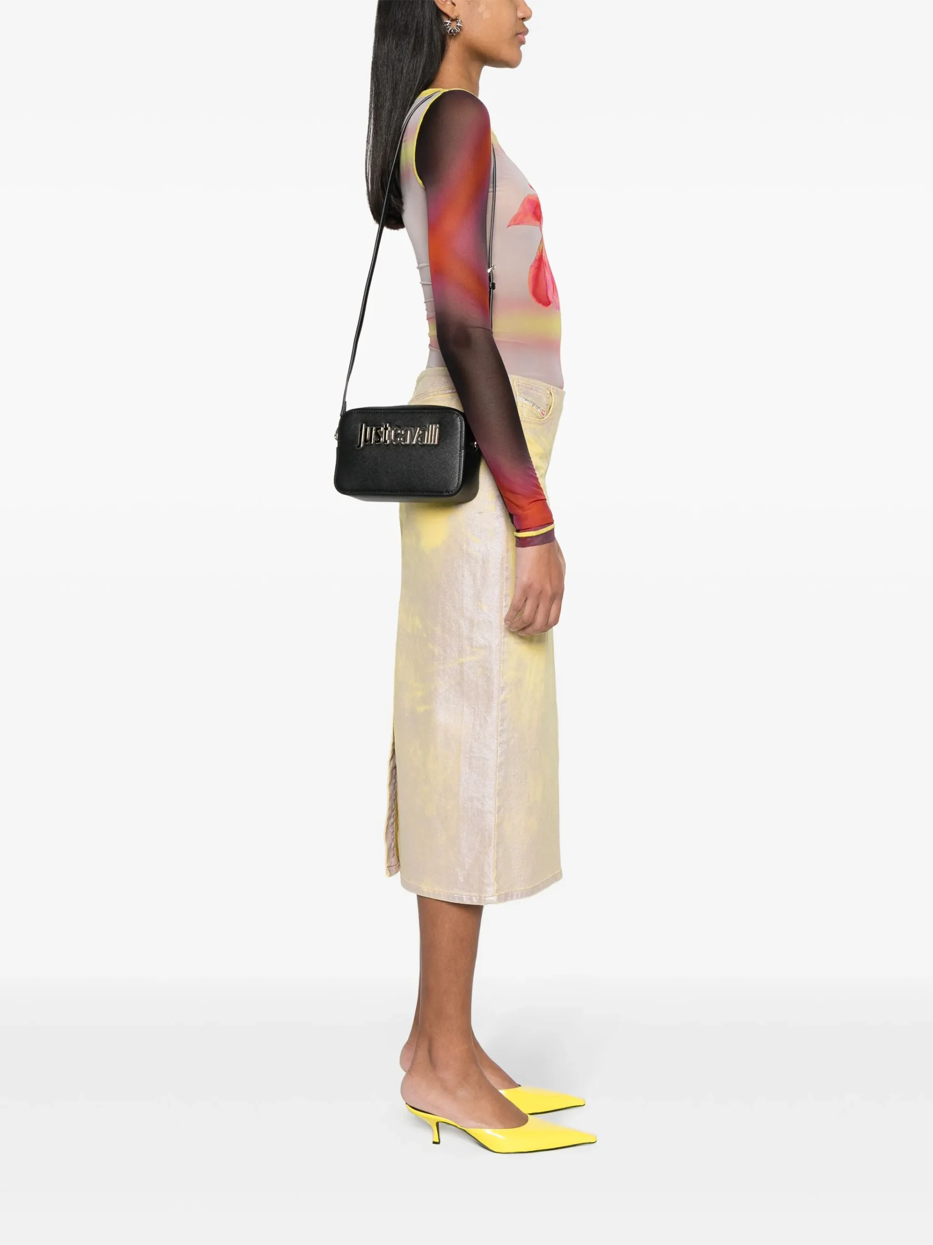 JUST CAVALLI CAMERA BAG - BLACK - Image 2