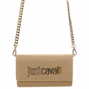 JUST CAVALLI LOGO CLUTCH - GOLD