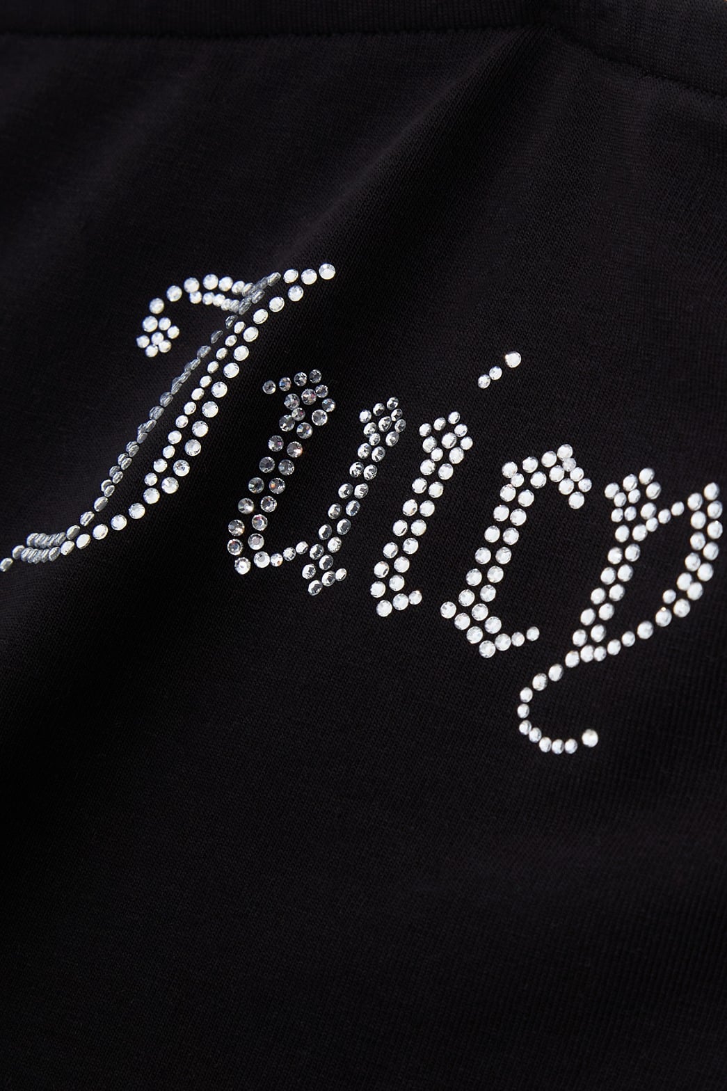 JUICY COUTURE CROP TOP BANDEAUX WITH CRYSTALS - BLACK - Image 2