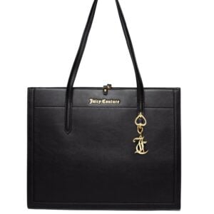 JUICY COUTURE LARGE LOGO HANDBAG - BLACK