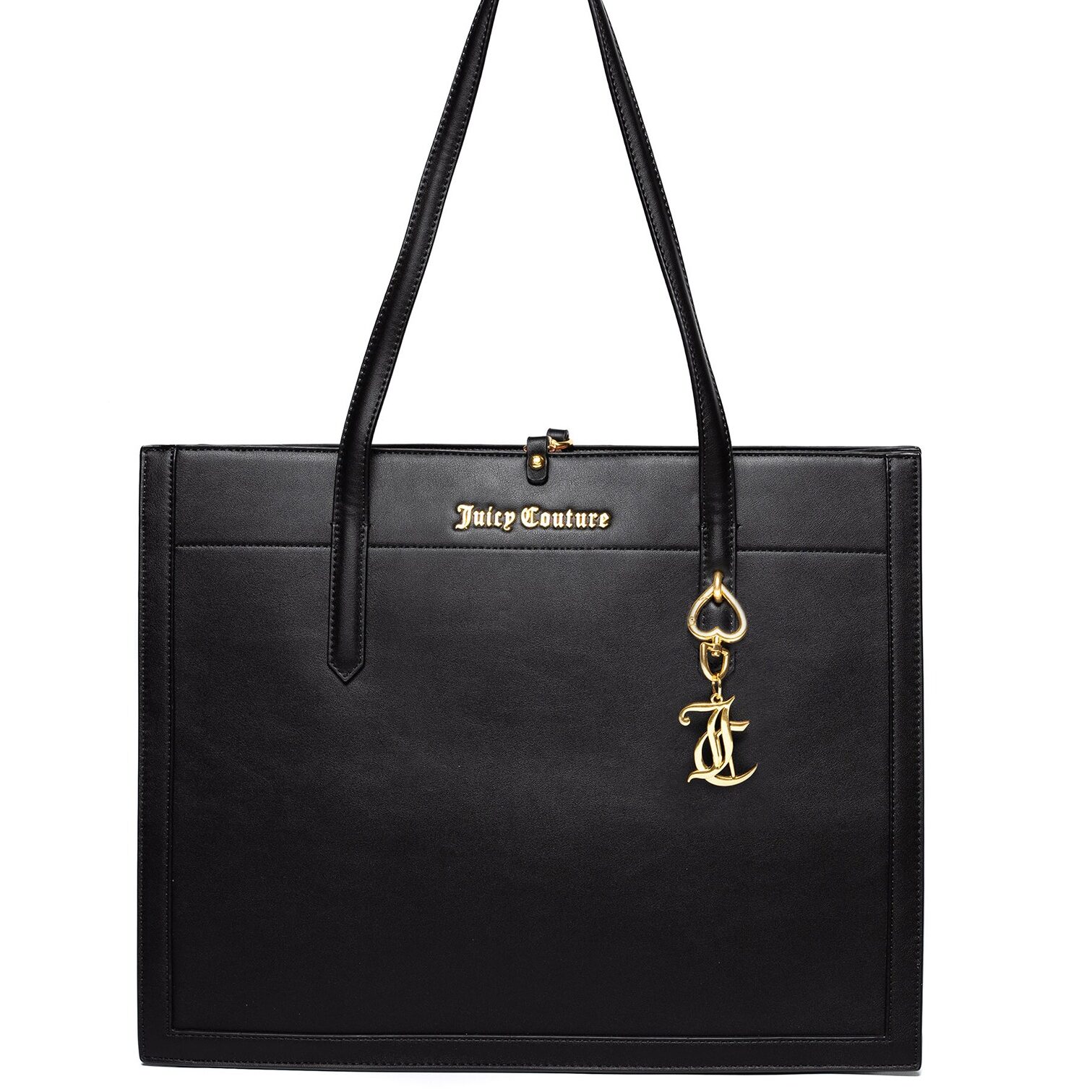 JUICY COUTURE LARGE LOGO HANDBAG - BLACK