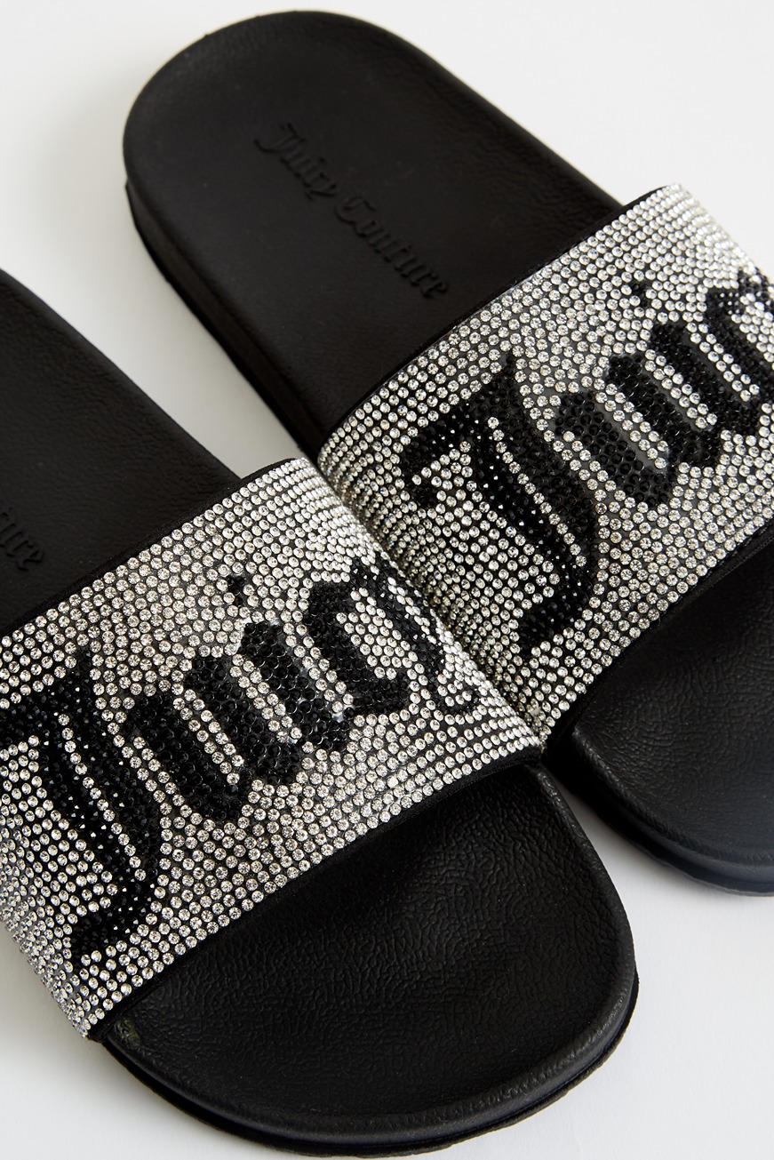 JUICY COUTURE CRYSTAL EMBELLISHED SLIDERS - Image 2