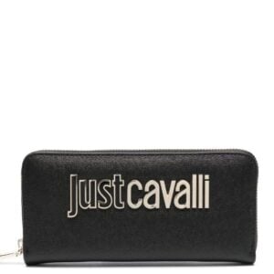 JUST CAVALLI LOGO LARGE WALLET - BLACK