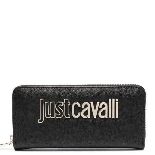 JUST CAVALLI LOGO LARGE WALLET - BLACK