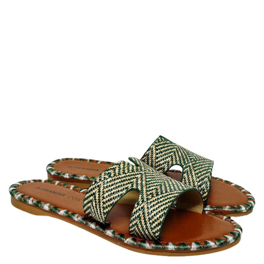 WOVEN HERMANO FLATS - GREEN - Image 2