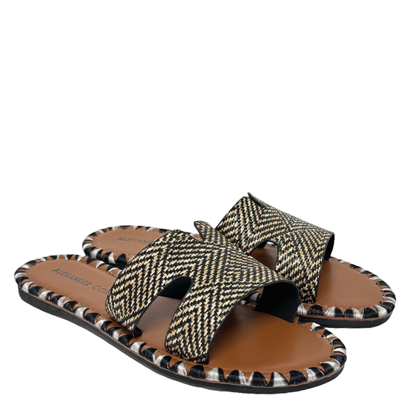 WOVEN HERMANO FLATS - BLACK - Image 2