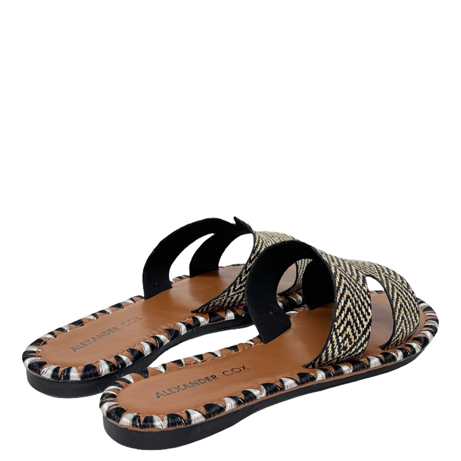 WOVEN HERMANO FLATS - BLACK - Image 3