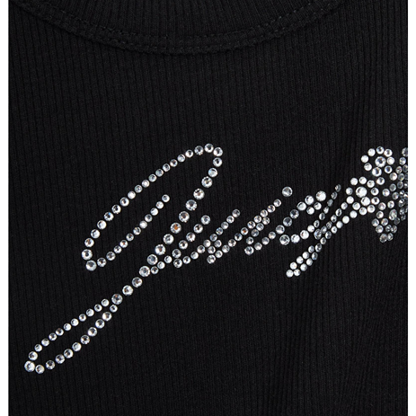 JUICY COUTURE FRILLED BLOUSE - BLACK - Image 2