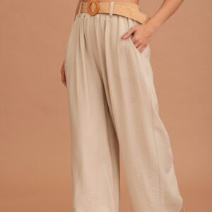 LUNA OVERSIZED TROUSERS - BEIGE