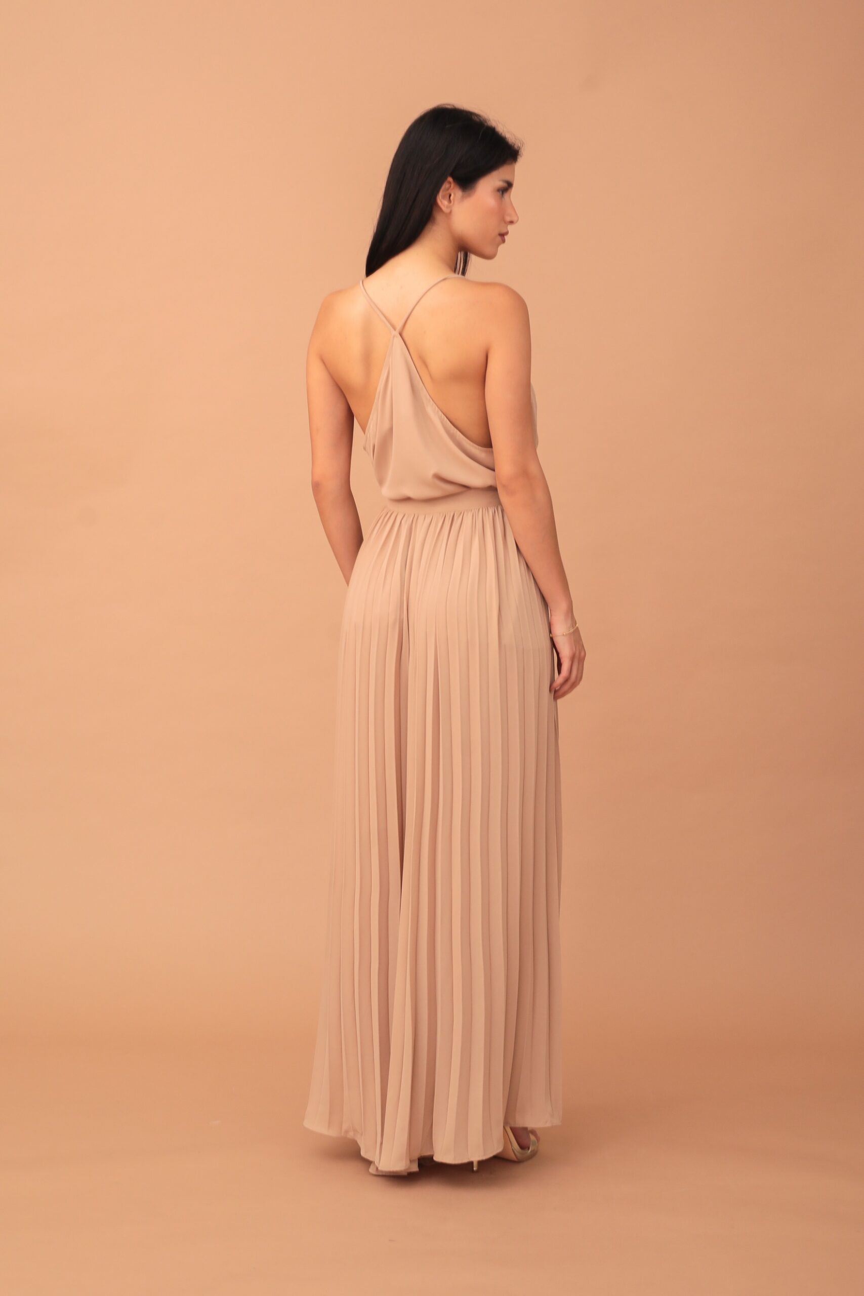 MAXINNE PLEATED TROUSERS - BEIGE - Image 3