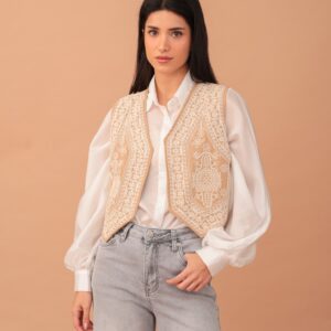 HENRIETTA WAISTCOAT - BEIGE