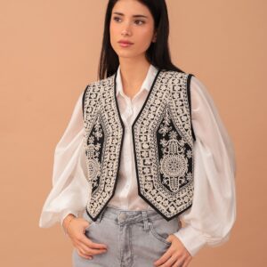 HENRIETTA WAISTCOAT - BLACK