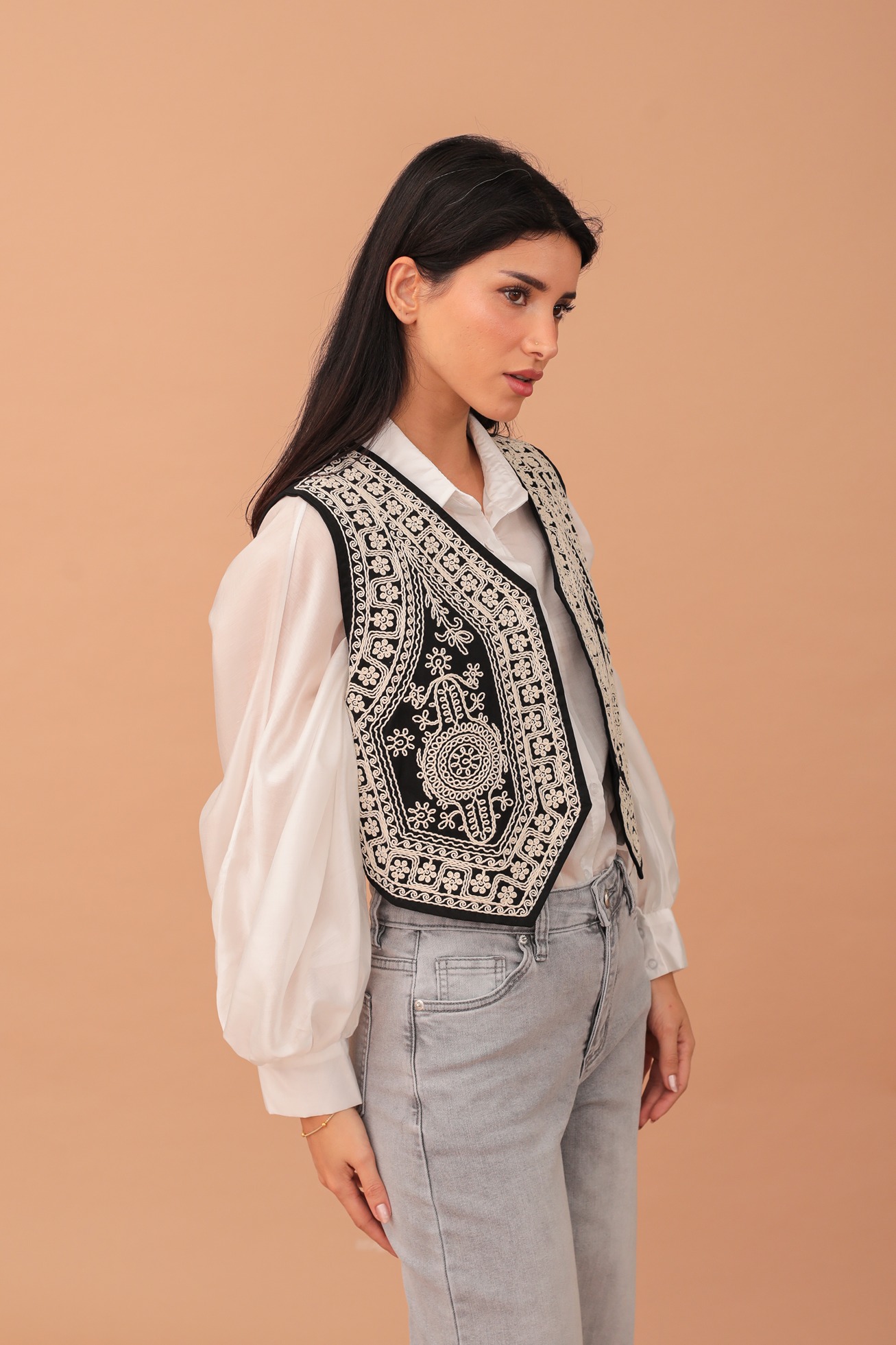 HENRIETTA WAISTCOAT - BLACK - Image 3