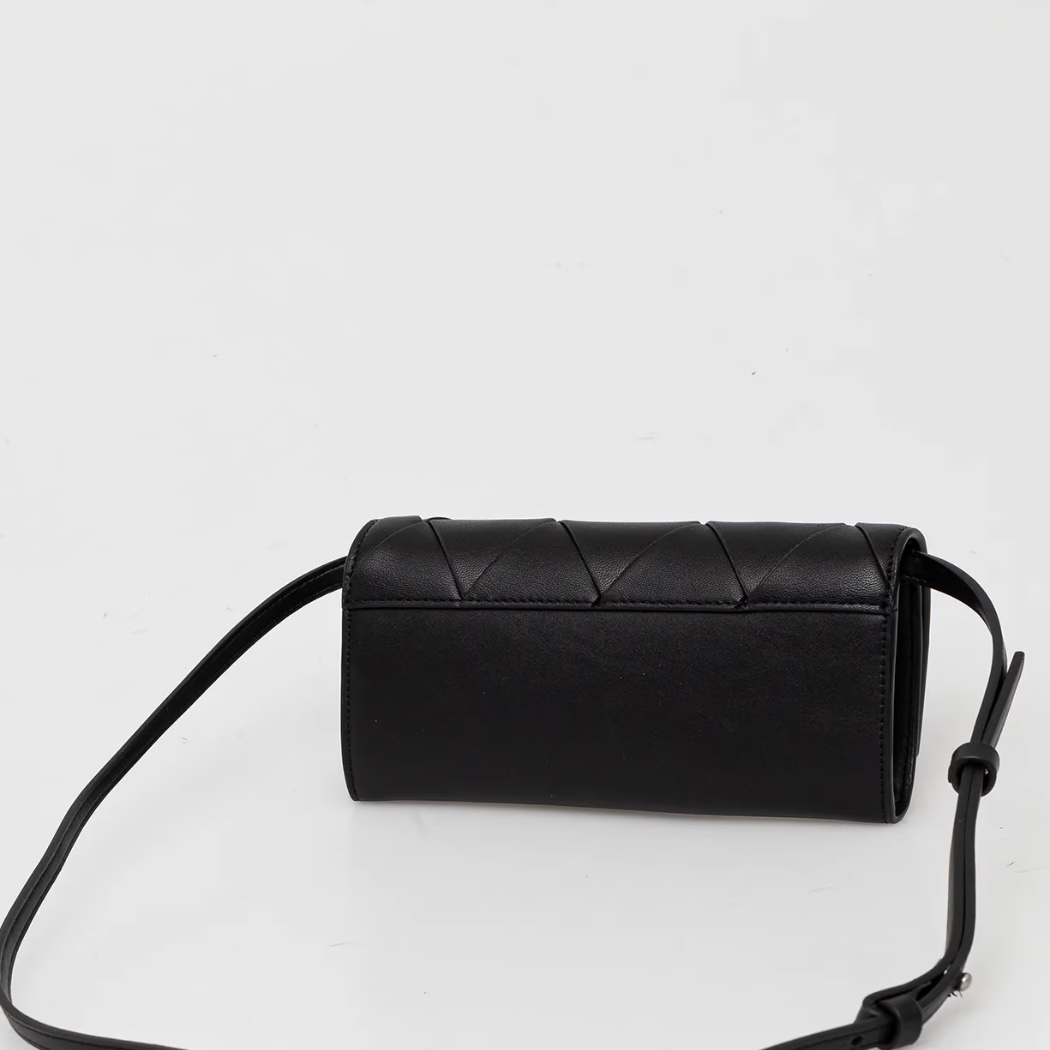 CALVIN KLEIN WOVEN MINI BAG - BLACK - Image 3