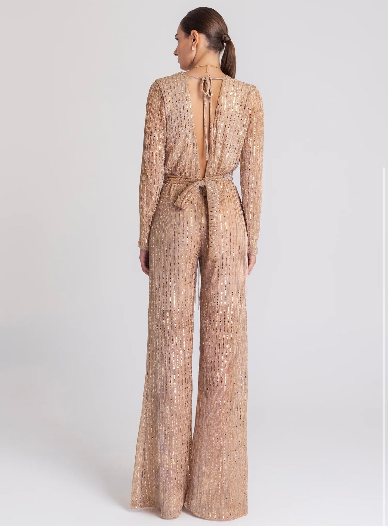 MYA SEQUINED FRINGES JUMPSUIT - Image 2