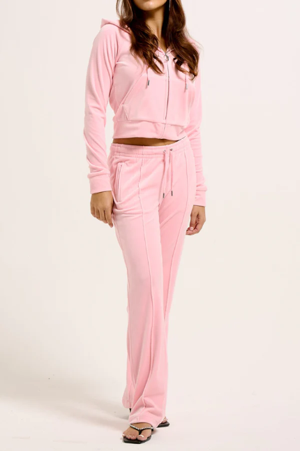 JUICY COUTURE CRYSTAL VELOUR SET - SOFT PINK - Image 4