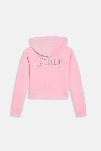 JUICY COUTURE CRYSTAL VELOUR SET - SOFT PINK - Image 3