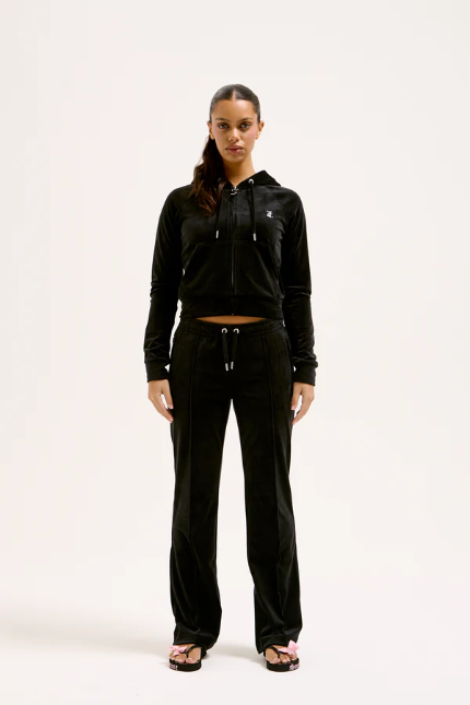 JUICY COUTURE CRYSTAL VELOUR SET - BLACK - Image 3