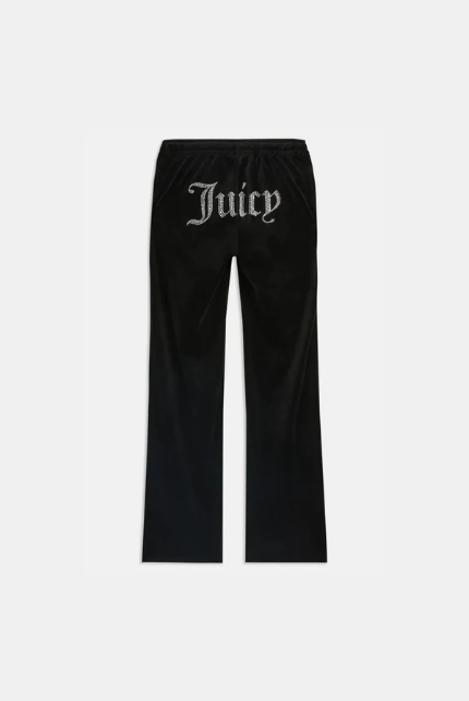 JUICY COUTURE CRYSTAL VELOUR SET - BLACK - Image 5