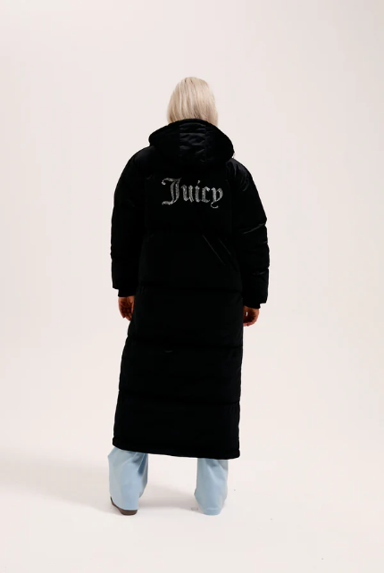 JUICY COUTURE PUFF COAT - BLACK