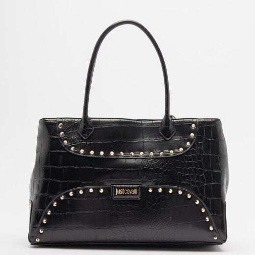 JUST CAVALLI LARGE STUDDED HANDBAG