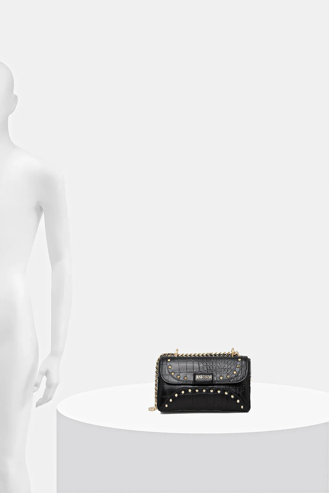 JUST CAVALLI CROC SHOULDER BAG - Image 3