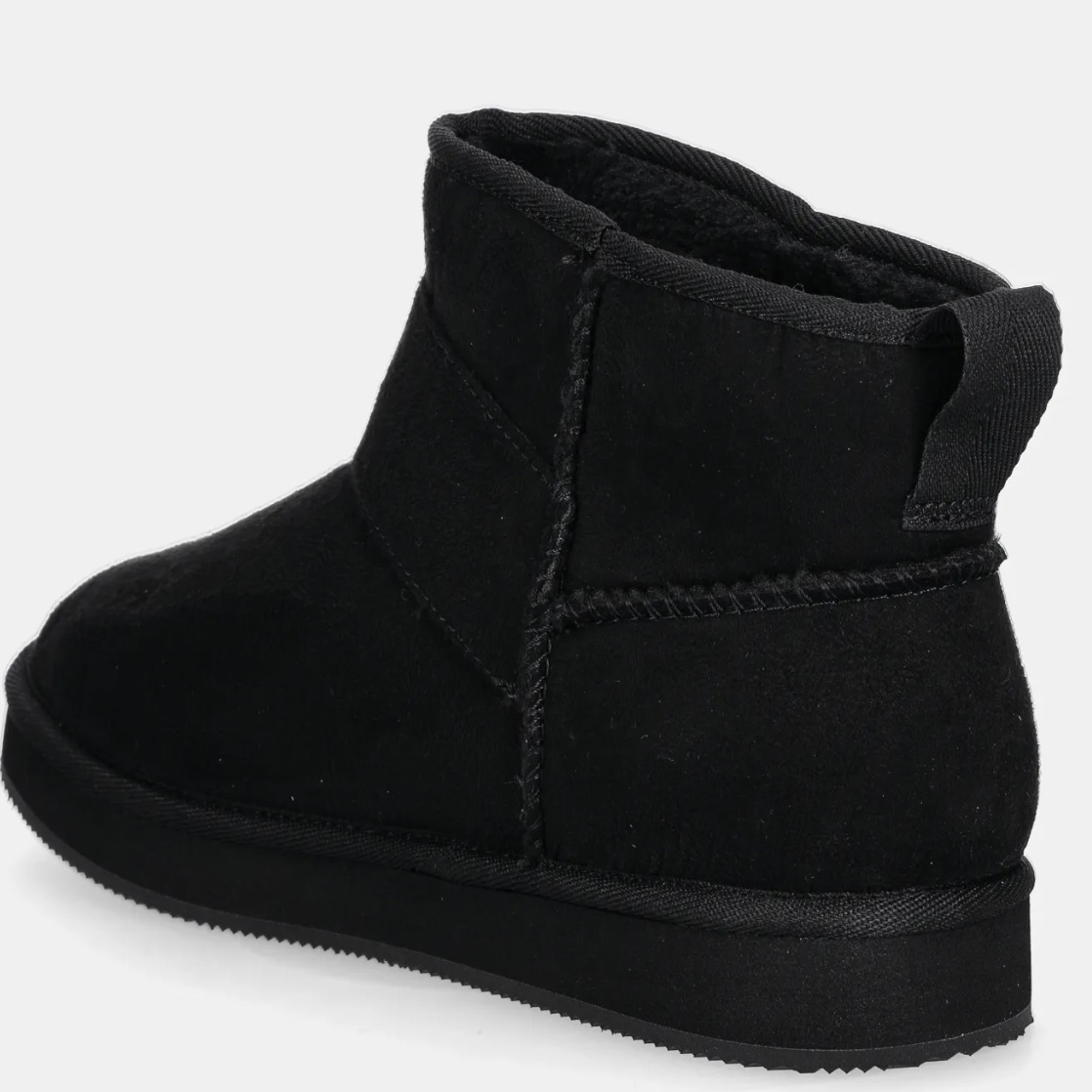 JUST CAVALLI SUEDE LOGO BOOTIES - BLACK - Image 4