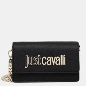 JUST CAVALLI CHAINED CROSS BODY - BLACK